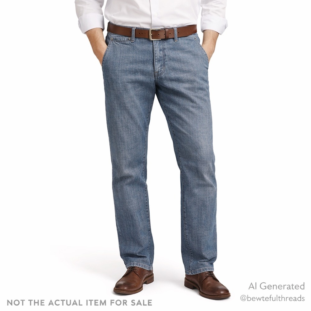 Meyer Hosen Light Blue Stretch Denim Jeans – EU 52 (US 36)